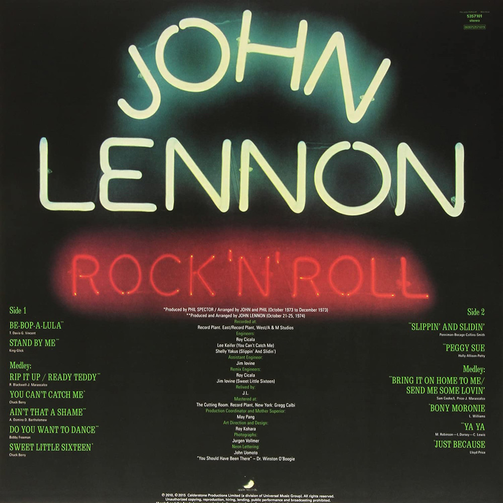 John Lennon - Rock 'N' Roll (LP)