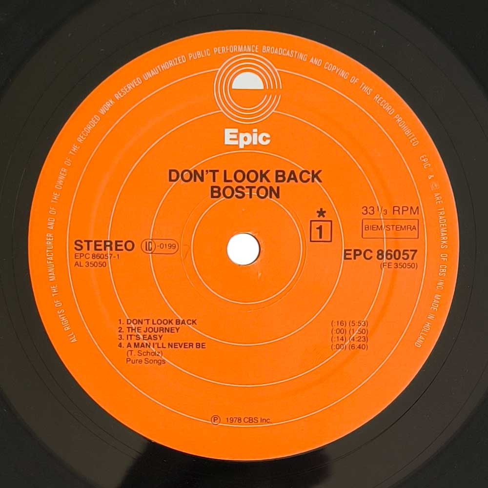 Boston - Don't Look Back  (LP)