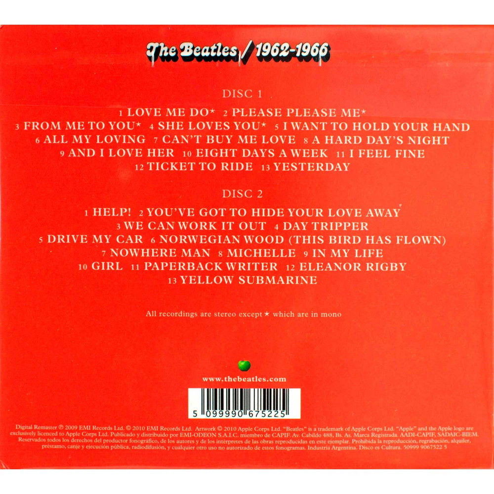 The Beatles - 1962-1966 (2 CD)