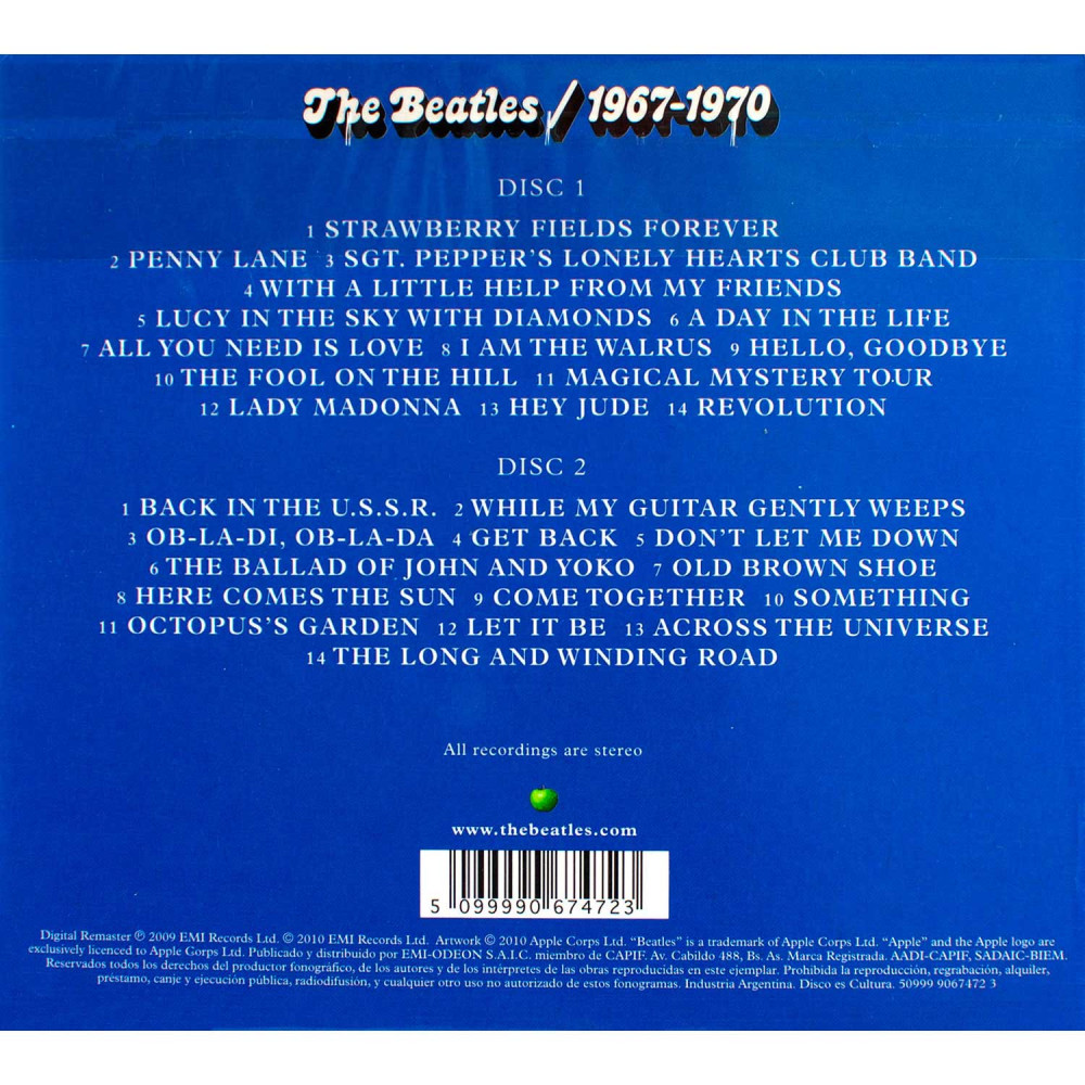 The Beatles - 1967-1970 (2 CD)
