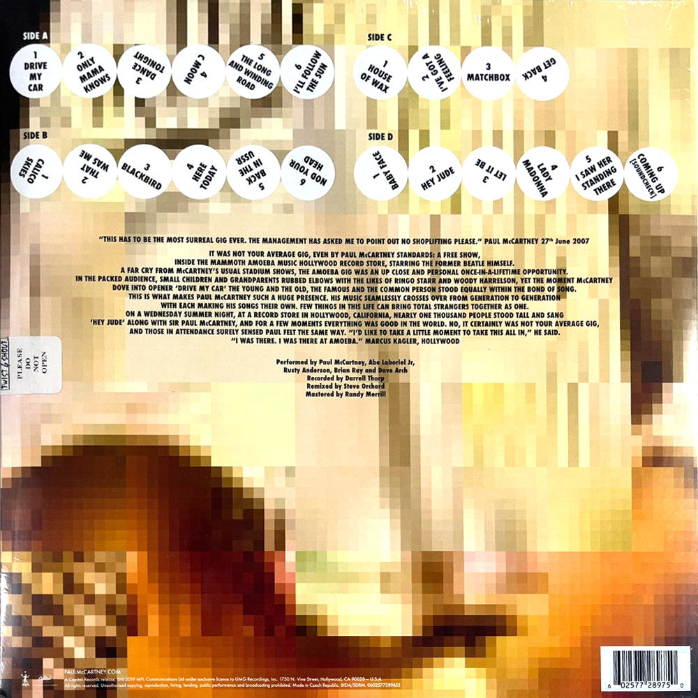 Paul McCartney – Amoeba Gig (2 LP)