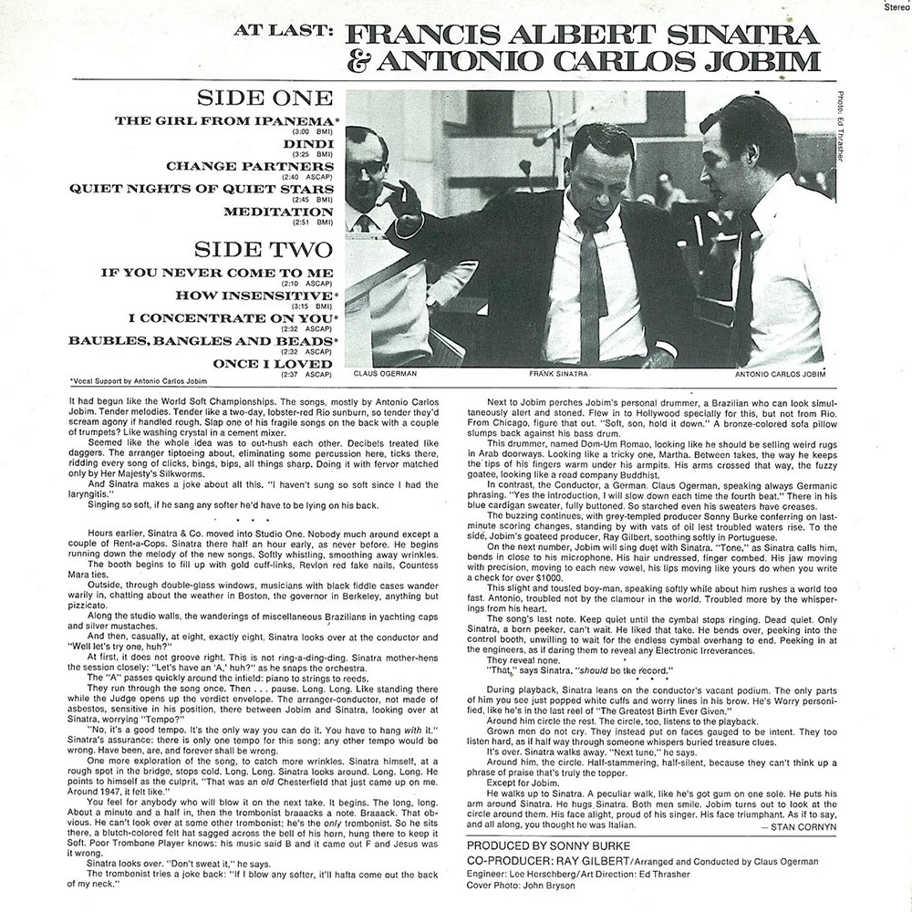 Francis Albert Sinatra & Antonio Carlos Jobim – Francis Albert Sinatra & Antonio Carlos Jobim (LP)