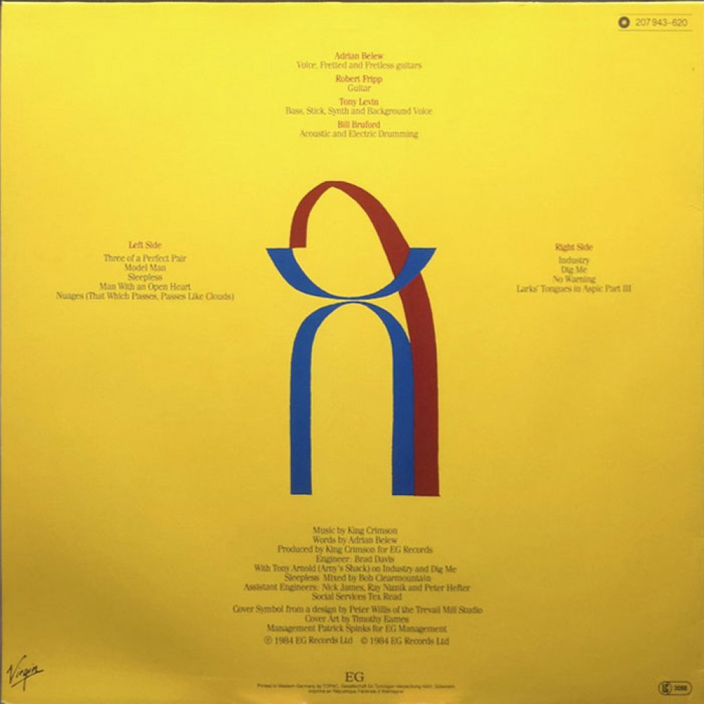 King Crimson – Three Of A Perfect Pair (LP)