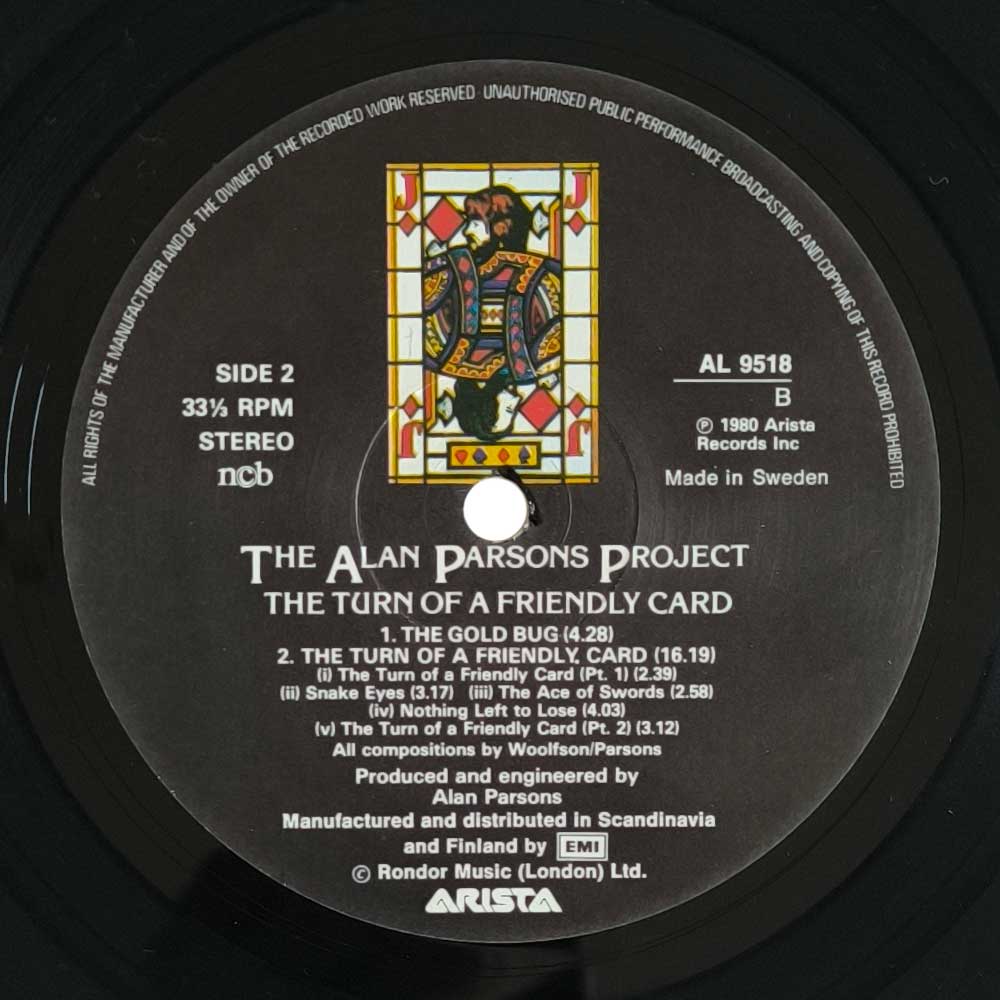 The Alan Parsons Project – The Turn Of A Friendly Card (LP)