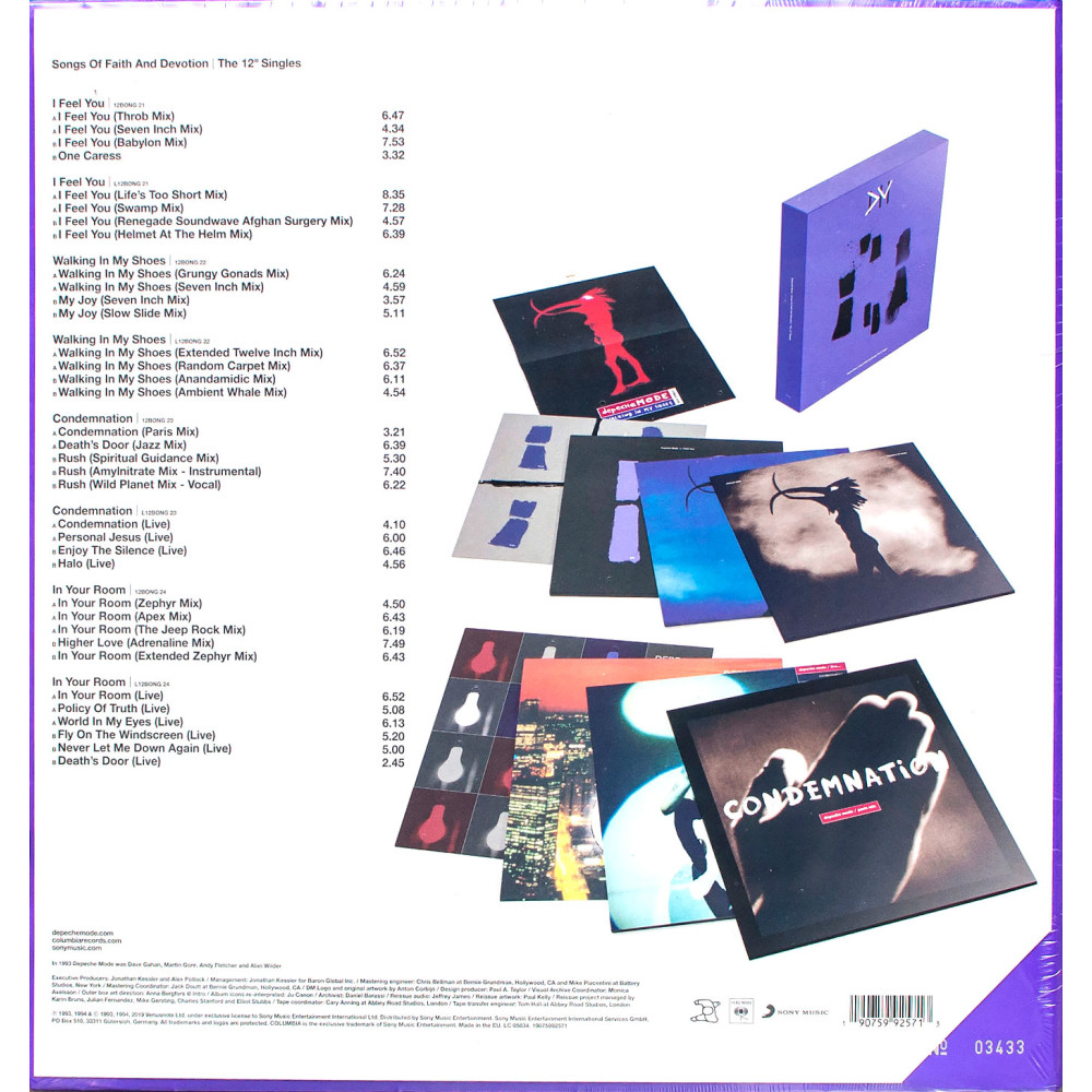 Depeche Mode - Songs Of Faith And Devotion | The 12 inch Singles (Box set) (8 LPs)