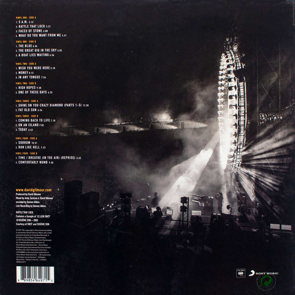 David Gilmour - Live At Pompeii | Box Set (4 LP)