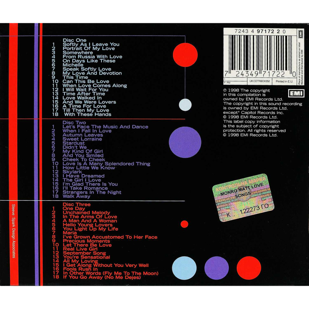 Matt Monro - Songs Of Love (3 CD)