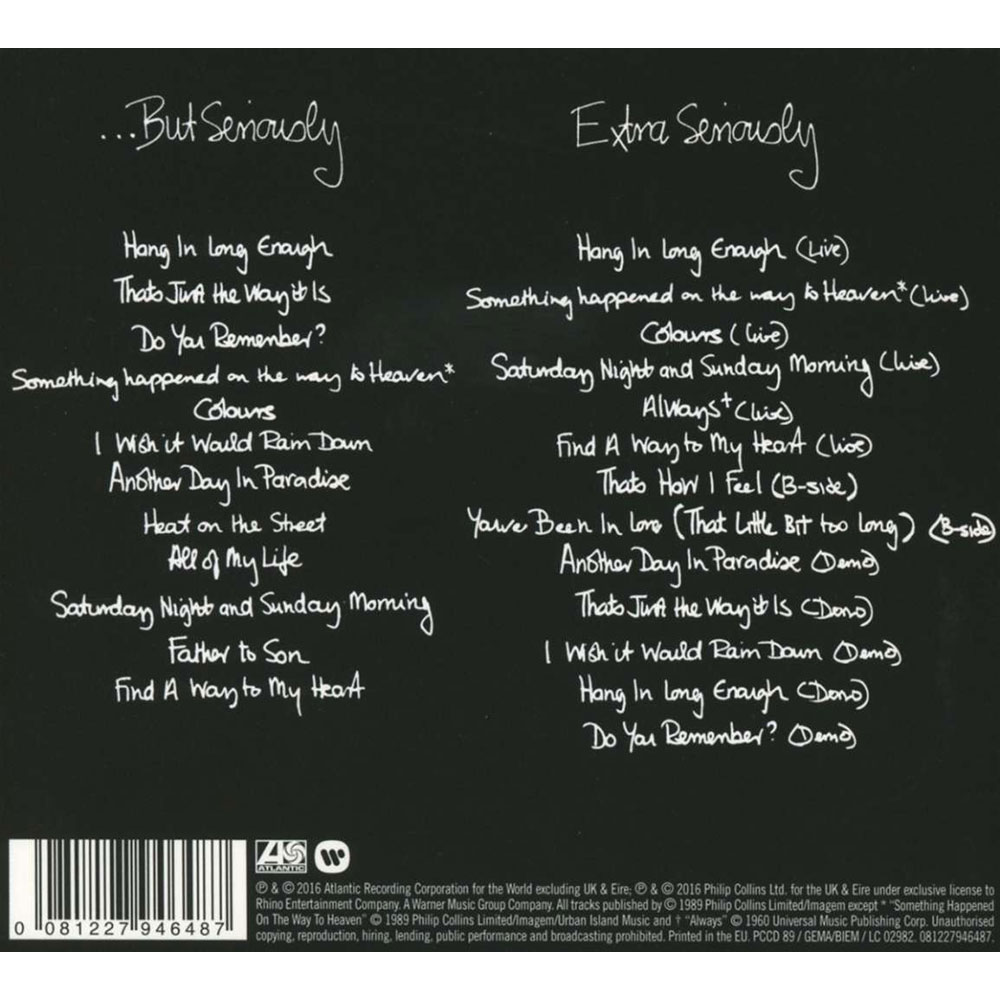 Phil Collins – ...But Seriously (2 CD)