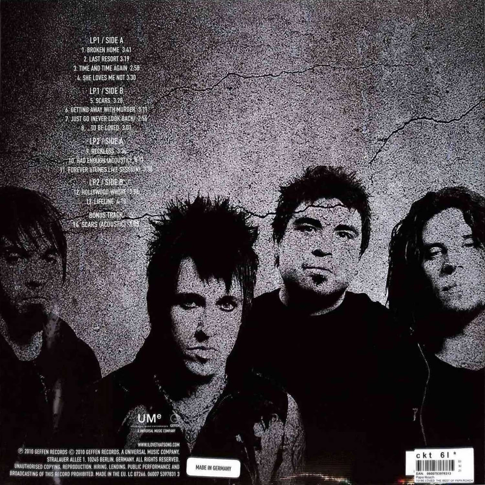Papa Roach – The Best Of Papa Roach: To Be Loved | Coloured Vinyl (2 LP)