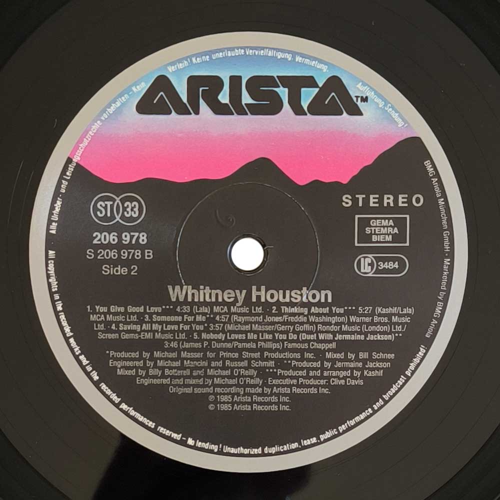 Whitney Houston – Whitney Houston (LP)