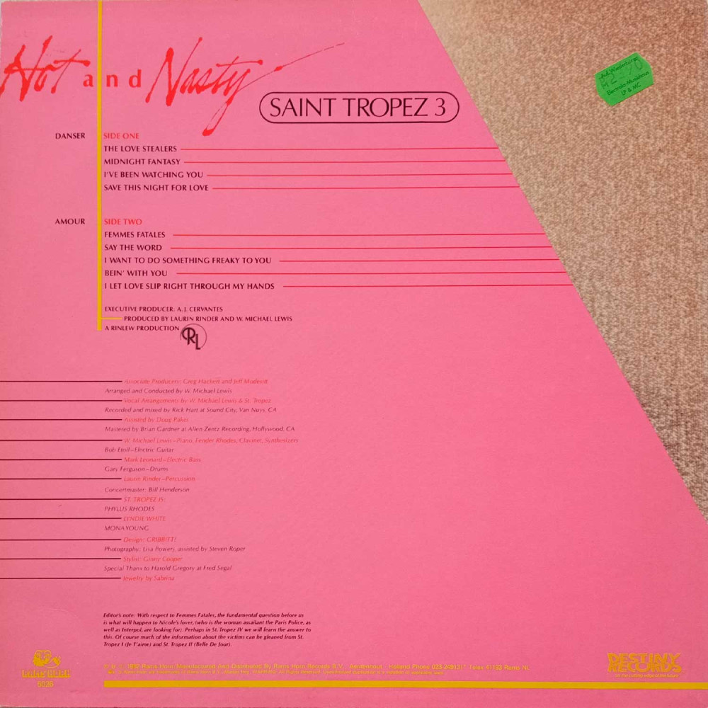 Saint Tropez – Hot And Nasty  (LP)