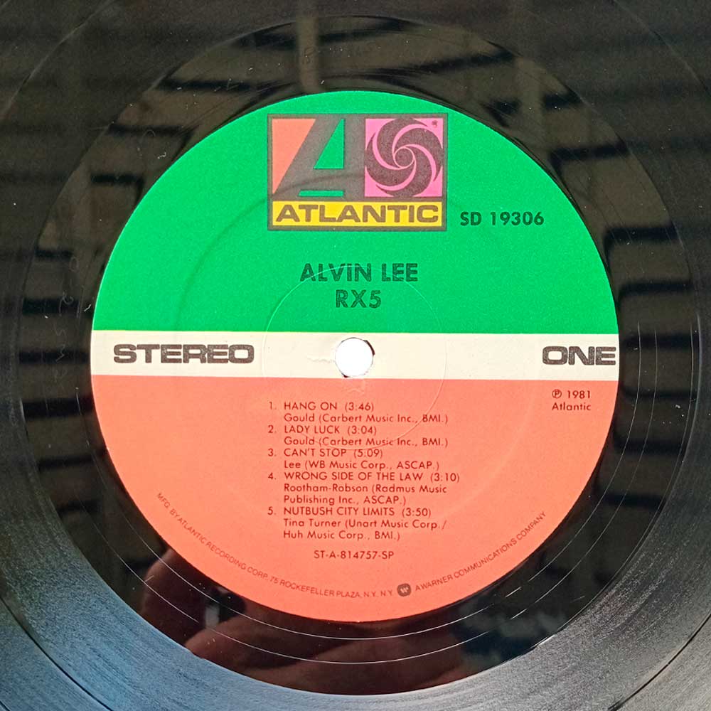 Alvin Lee – RX5 (1st press) (LP)