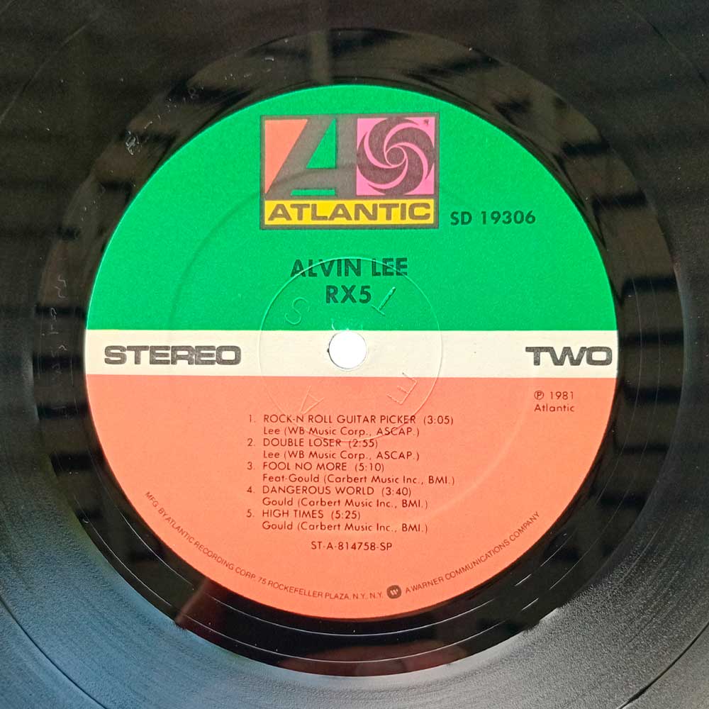 Alvin Lee – RX5 (1st press) (LP)