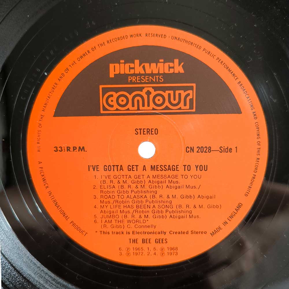 The Bee Gees – I've Gotta Get A Message To You (LP)