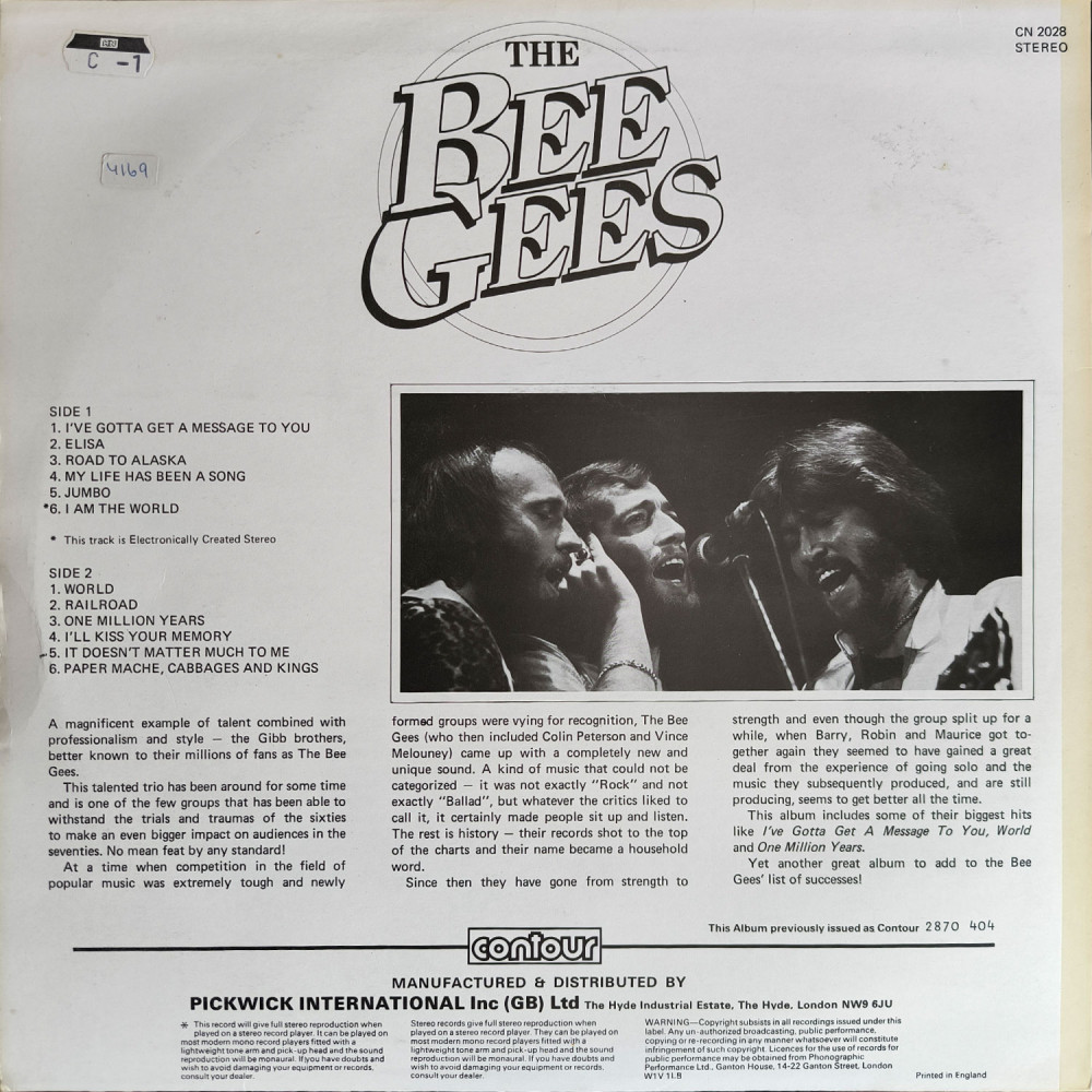 The Bee Gees – I've Gotta Get A Message To You (LP)