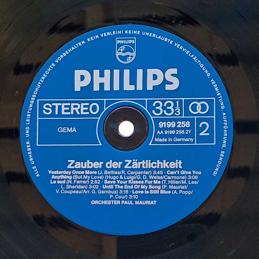 Orchester Paul Mauriat – Zauber Der Zärtlichkeit  (LP)