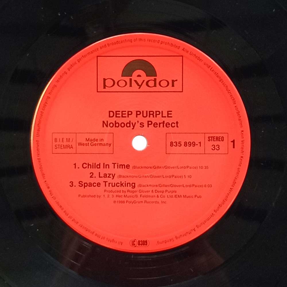 Deep Purple – Nobody's Perfect  (2 LP)