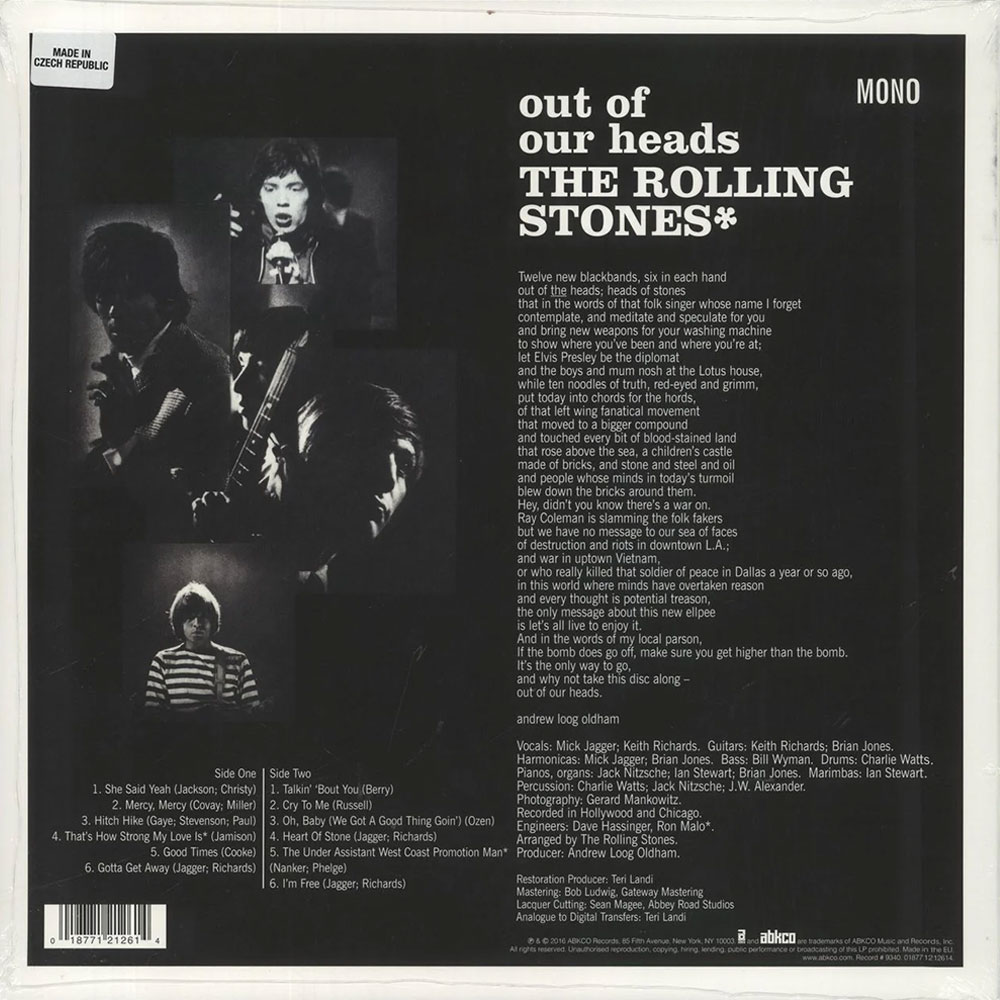The Rolling Stones – Out Of Our Heads (UK) (LP)