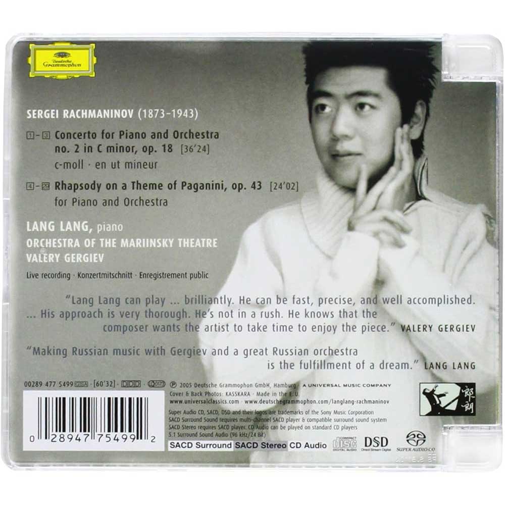 Rachmaninov - Lang Lang, Orchestra Of The Mariinsky Theatre, Valery Gergiev – Piano Concerto No. 2 / Paganini Rhapsody (SACD)