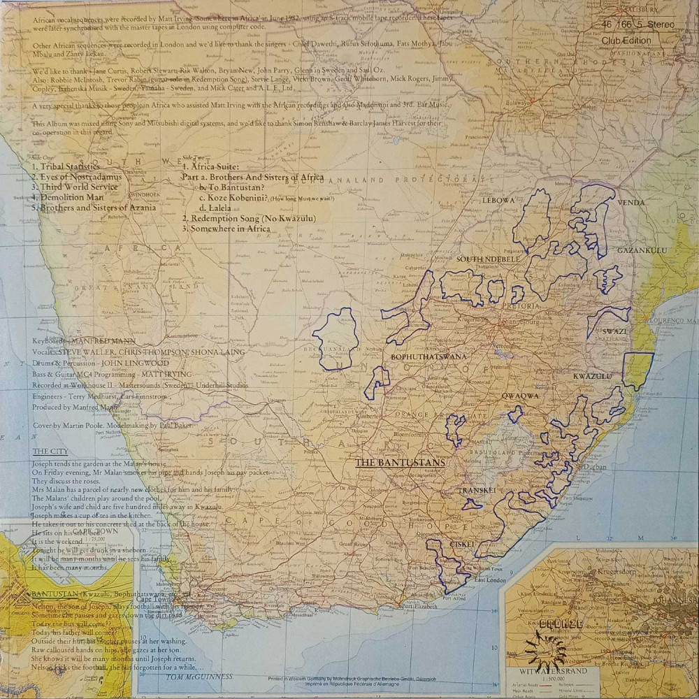 Manfred Mann's Earth Band – Somewhere In Afrika  (LP)