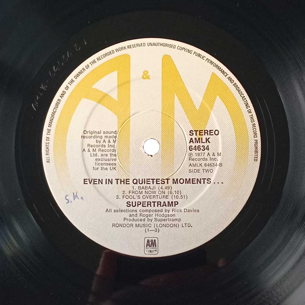 Supertramp – Even In The Quietest Moments... (1st press) (LP)