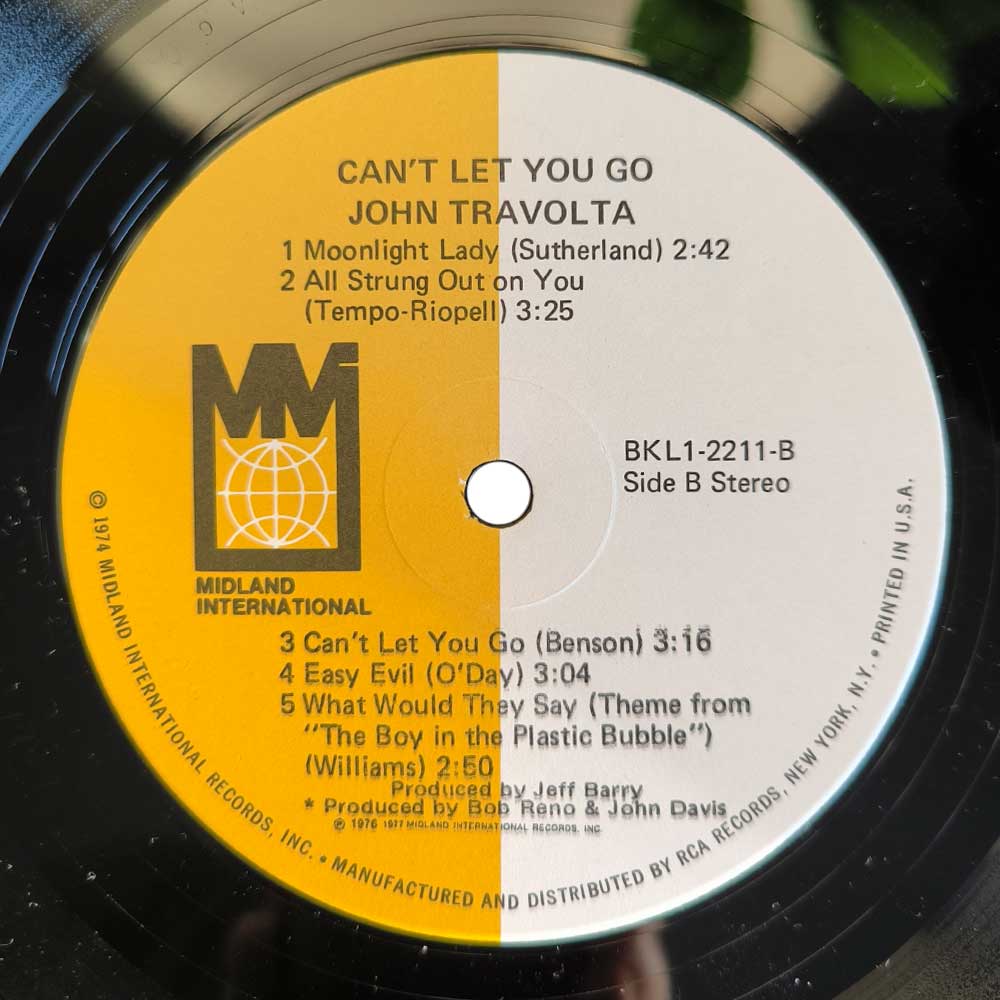 John Travolta – Can't Let You Go (LP)