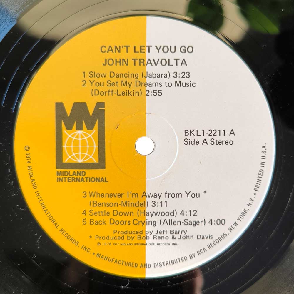 John Travolta – Can't Let You Go (LP)