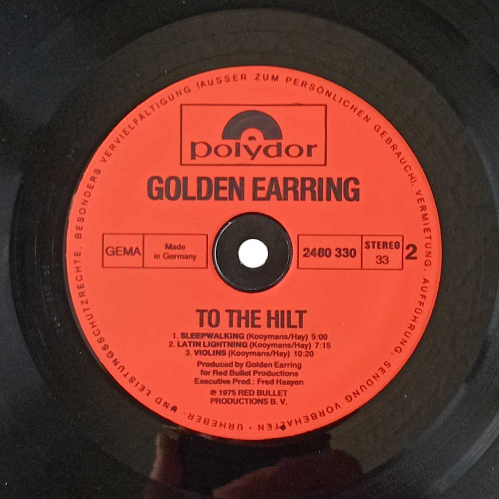 Golden Earring – To The Hilt (1st press) (LP)