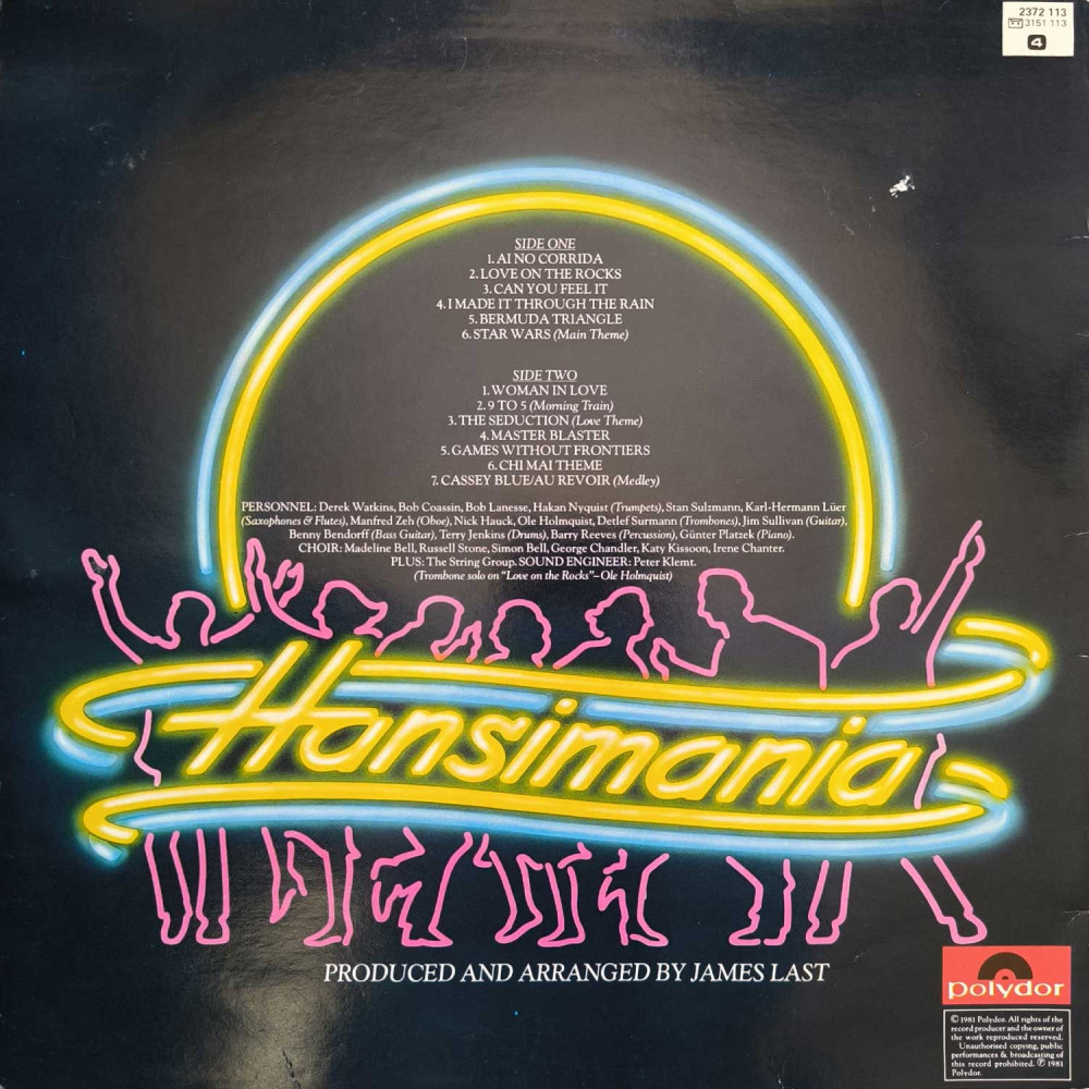 James Last – Hansimania - 13 New Hits Tracks (LP)