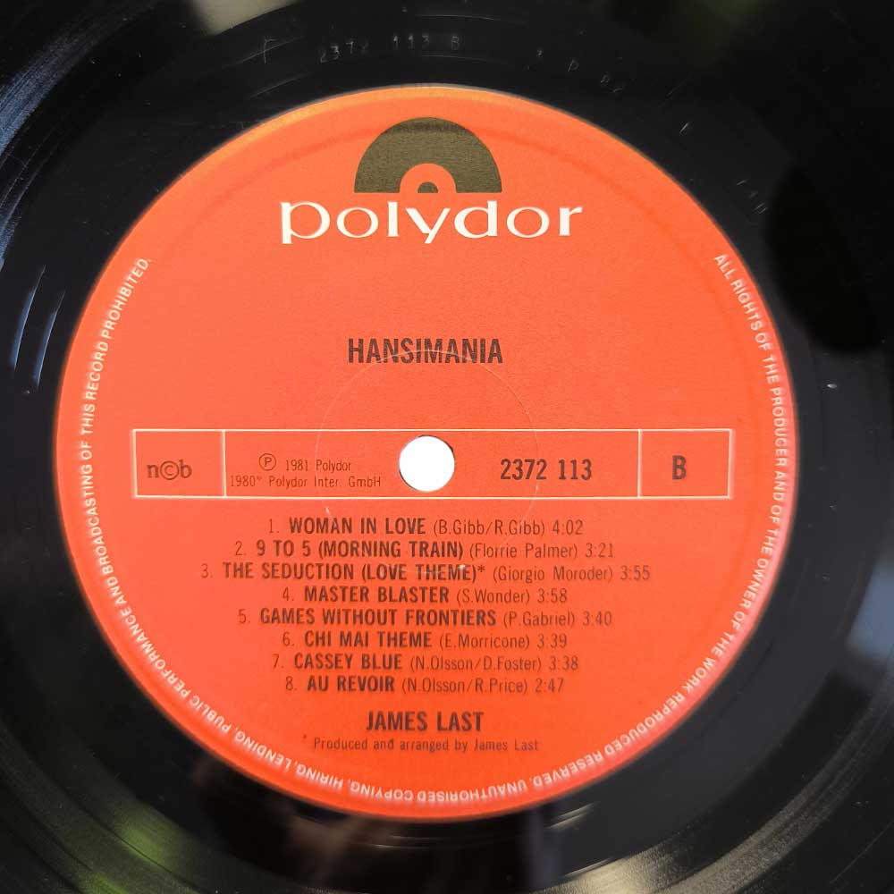 James Last – Hansimania - 13 New Hits Tracks (LP)