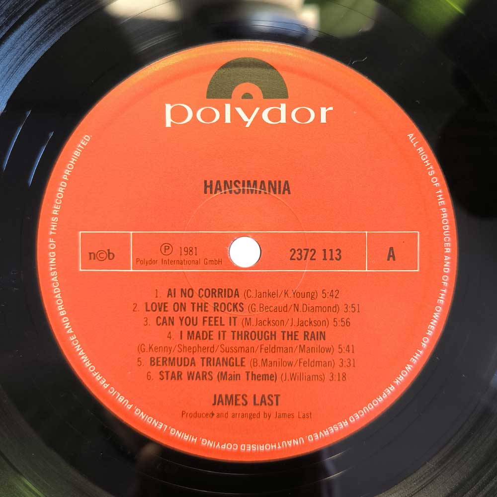 James Last – Hansimania - 13 New Hits Tracks (LP)
