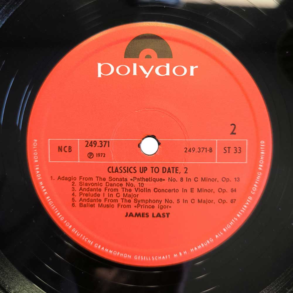 James Last Orchestra – Classics Up To Date Vol. 2 (LP)