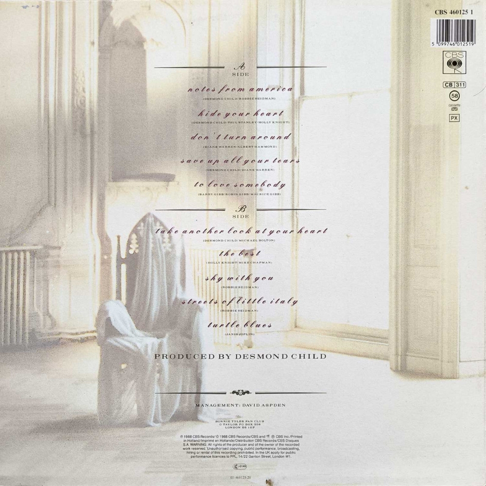 Bonnie Tyler – Hide Your Heart (LP)
