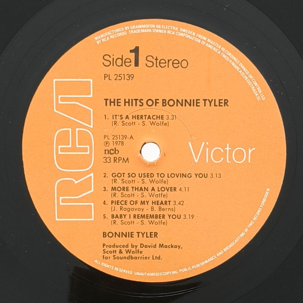 Bonnie Tyler – The Hits Of Bonnie Tyler (LP)