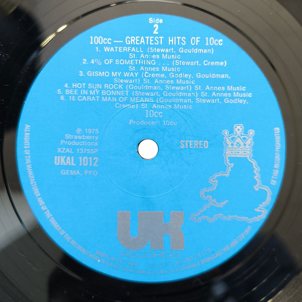 10cc – 100cc Greatest Hits Of 10cc (LP)