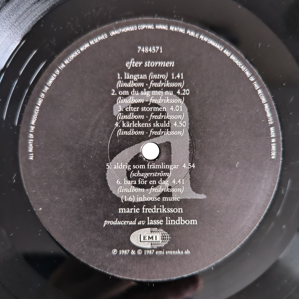 Marie Fredriksson – ...Efter Stormen (LP)