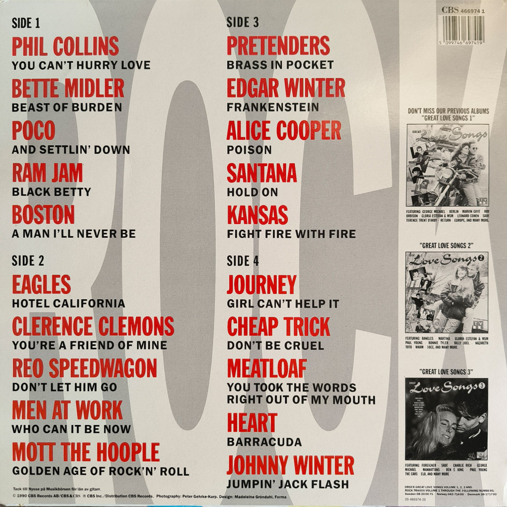 Various – Rock Traxxx Volume 1 & 2 (Box set) (4LP)