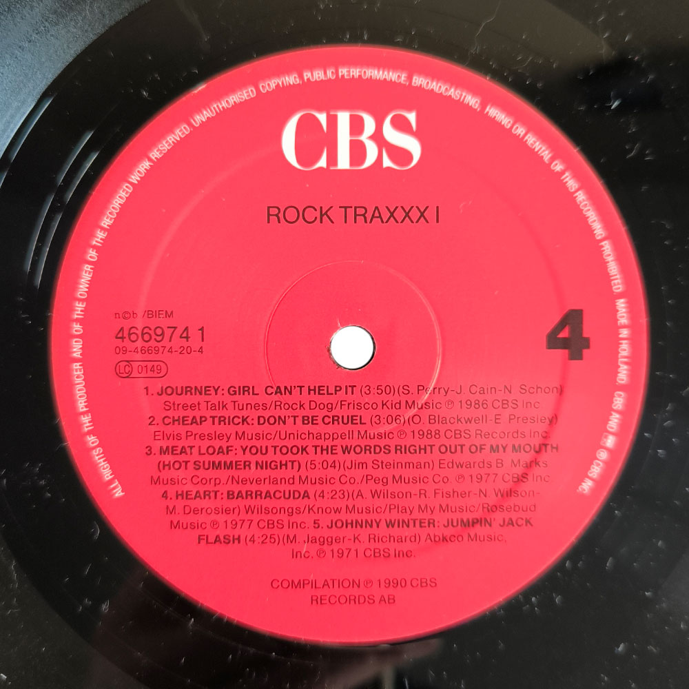 Various – Rock Traxxx Volume 1 & 2 (Box set) (4LP)