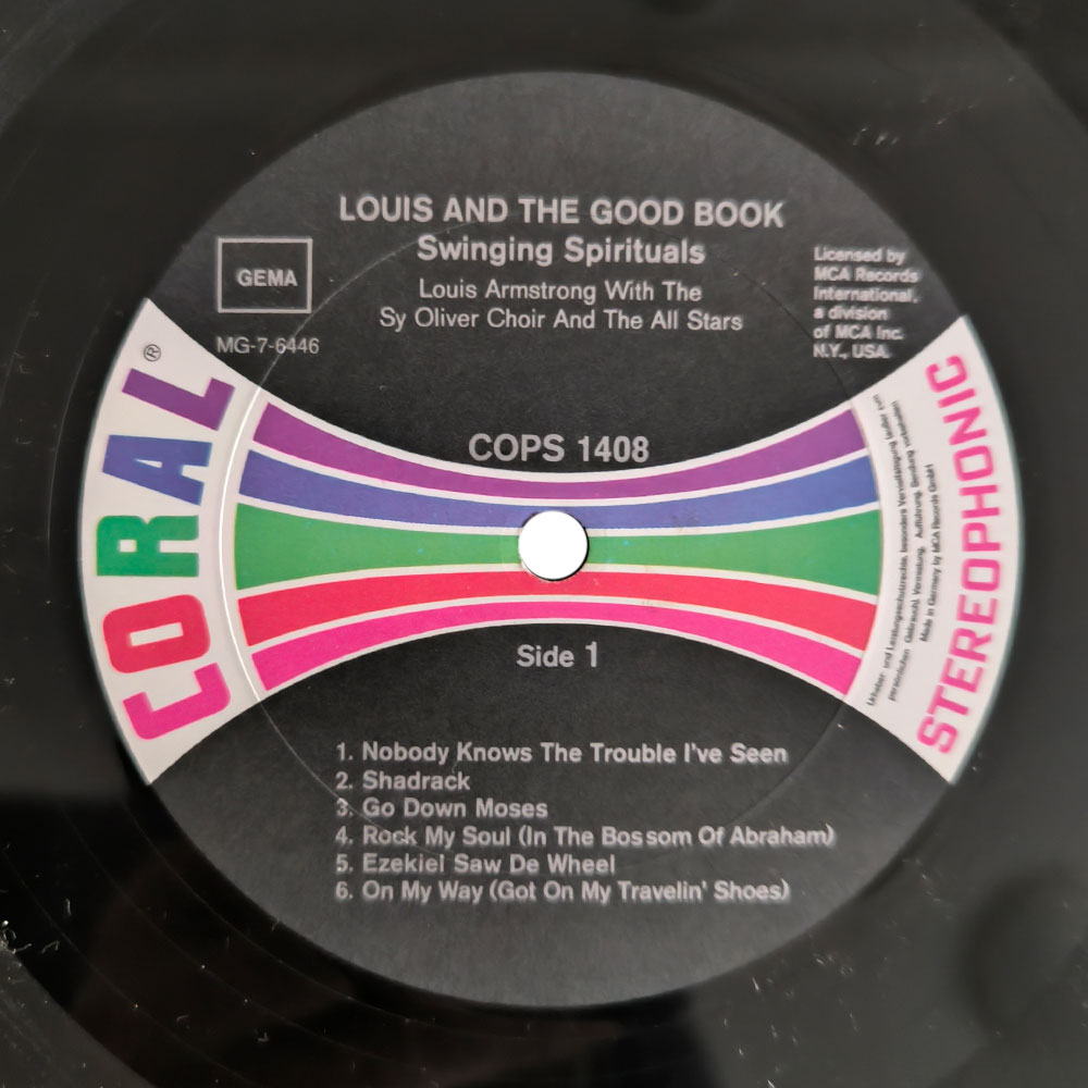 Louis Armstrong And His All-Stars With The Sy Oliver Choir – Louis And The Good Book (LP)