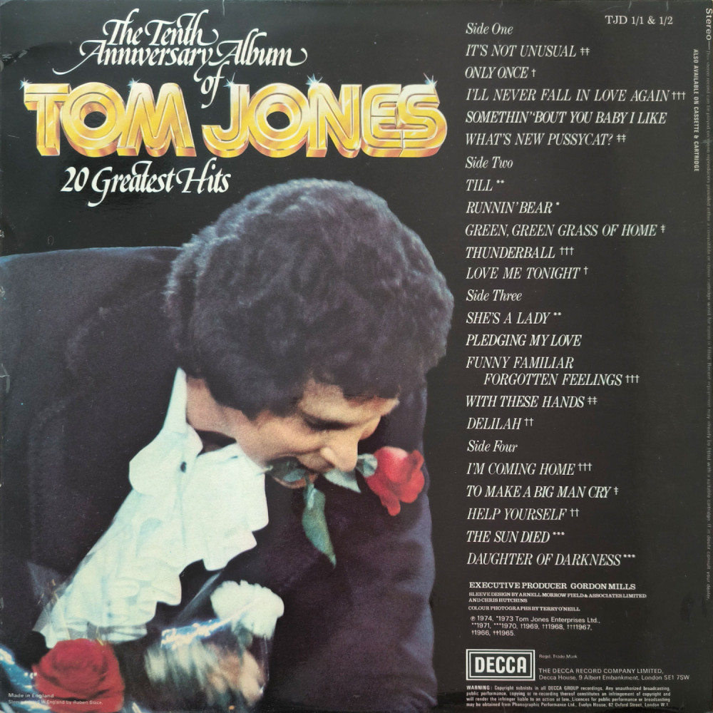 Tom Jones – 20 Greatest Hits (2 LP)