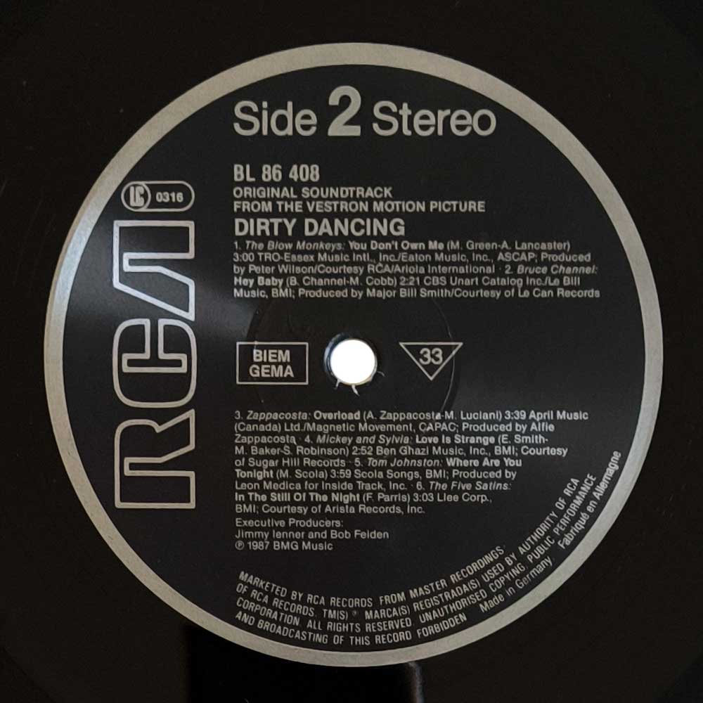 Various – Dirty Dancing (Original Soundtrack) (LP)