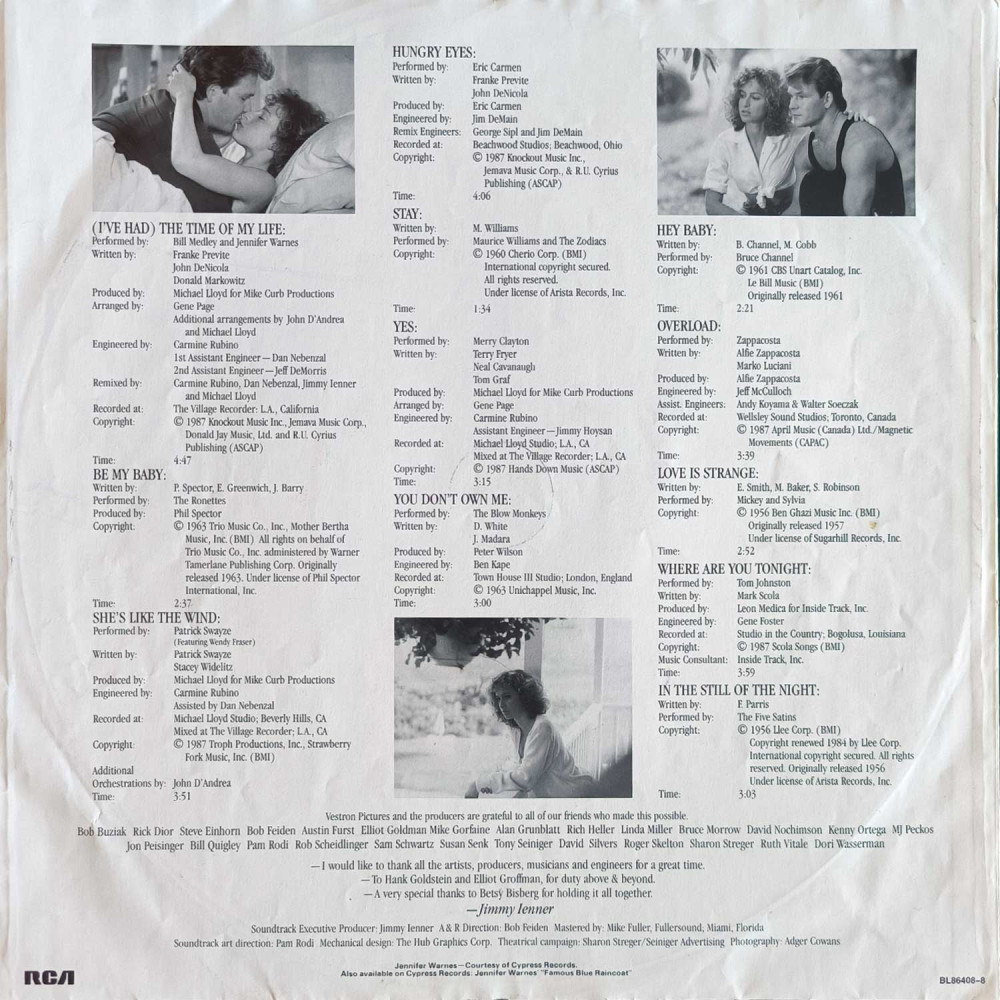 Various – Dirty Dancing (Original Soundtrack) (LP)