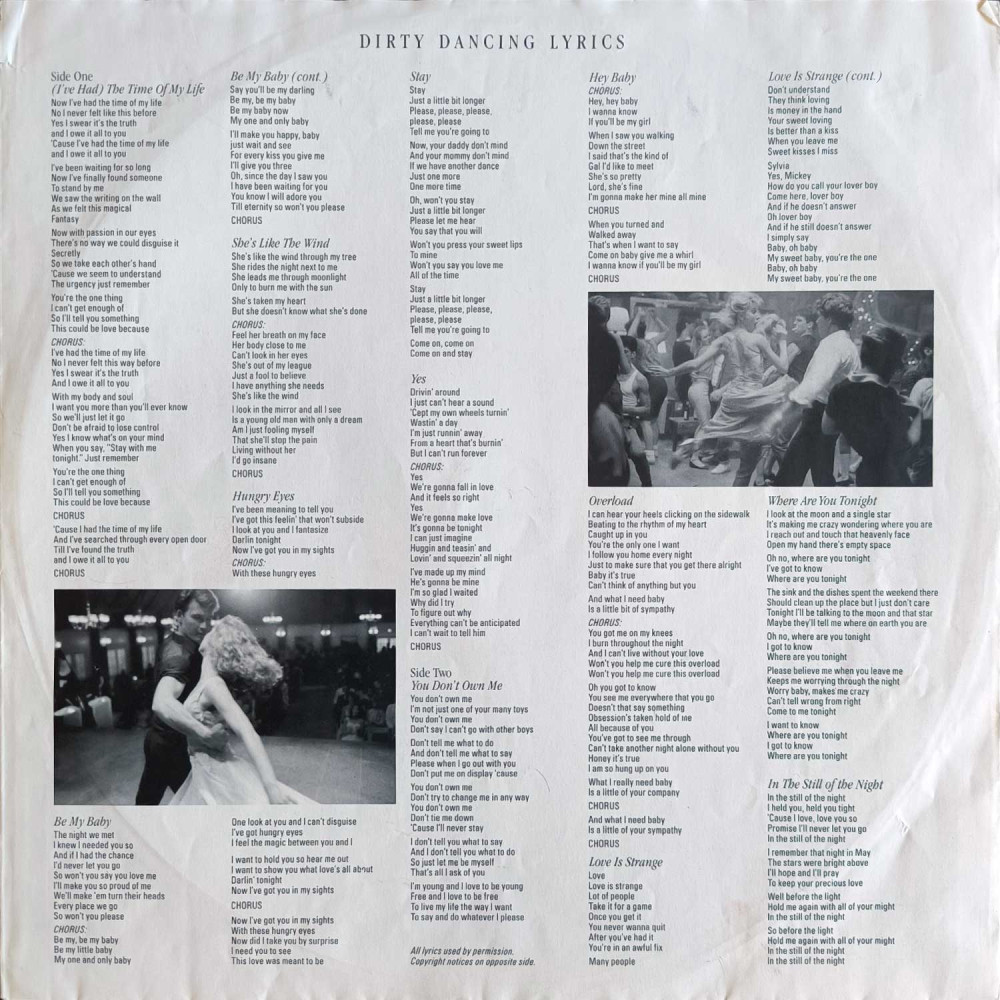Various – Dirty Dancing (Original Soundtrack) (LP)
