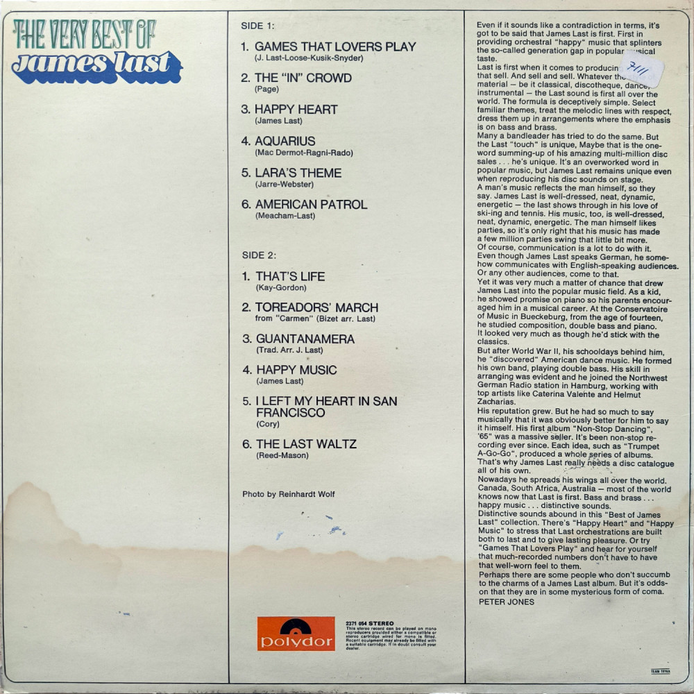 James Last – The Very Best Of James Last (LP)