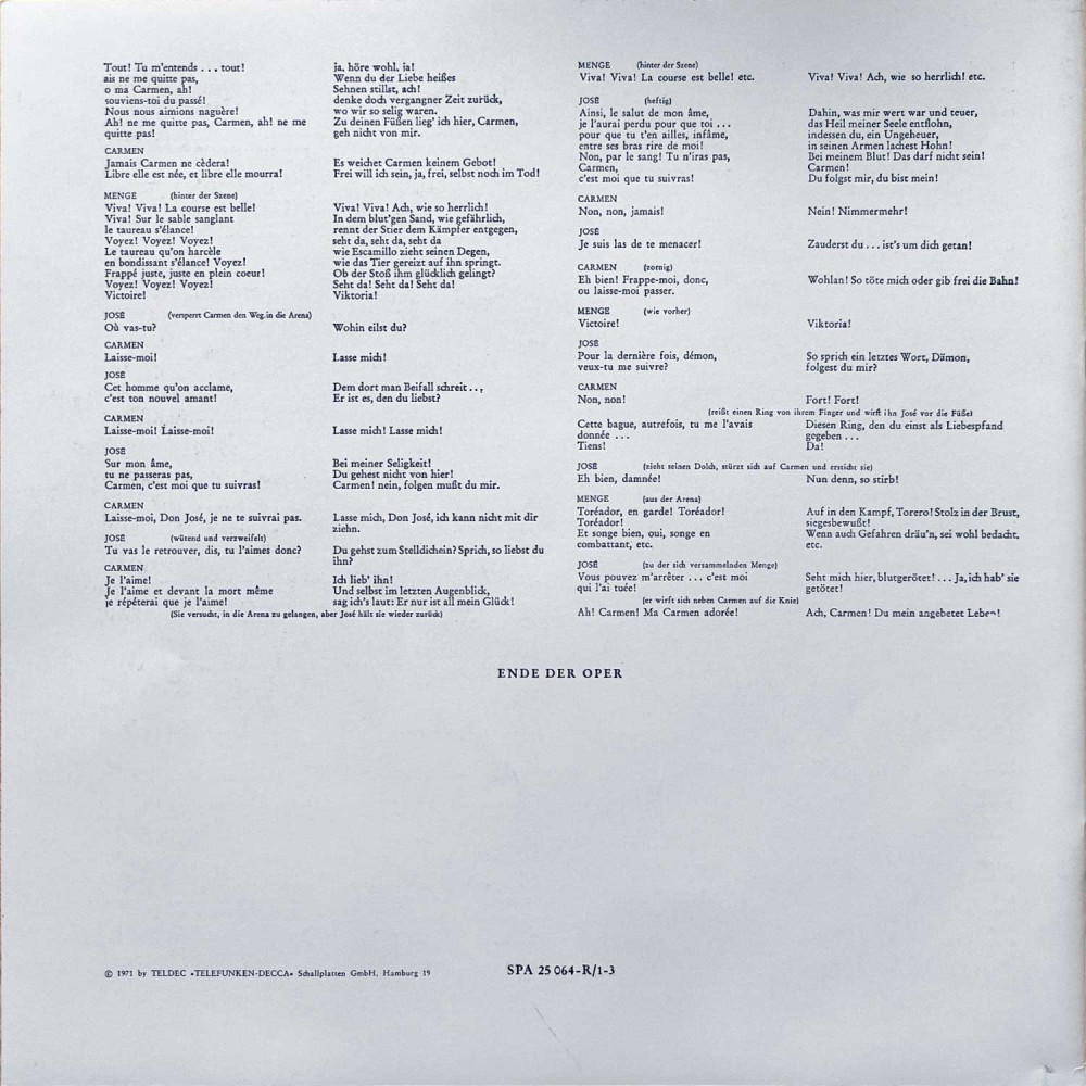 Georges Bizet – Carmen (Box set) (3 LP)