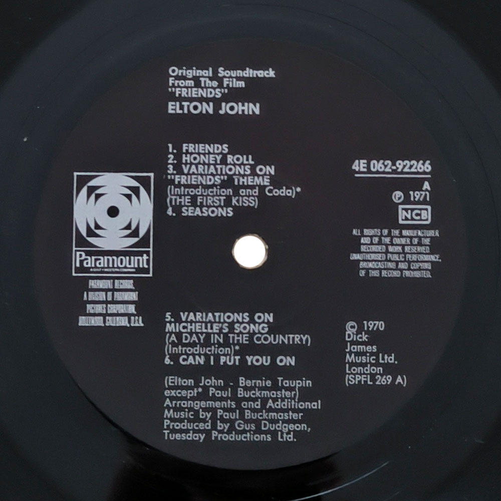 Elton John – Friends (Original Soundtrack Recording) (LP)