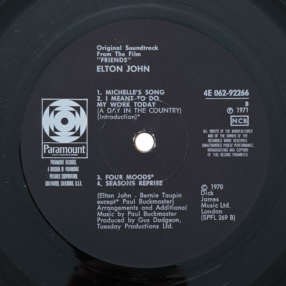 Elton John – Friends (Original Soundtrack Recording) (LP)