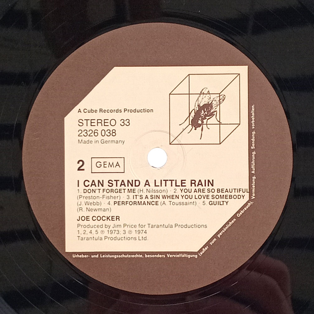 Joe Cocker – I Can Stand A Little Rain (LP)