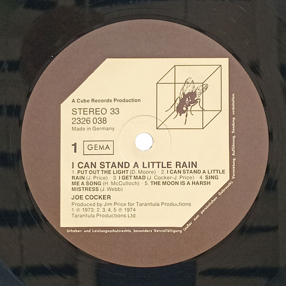 Joe Cocker – I Can Stand A Little Rain (LP) Joe Cocker – I Can Stand A Little Rain (LP)