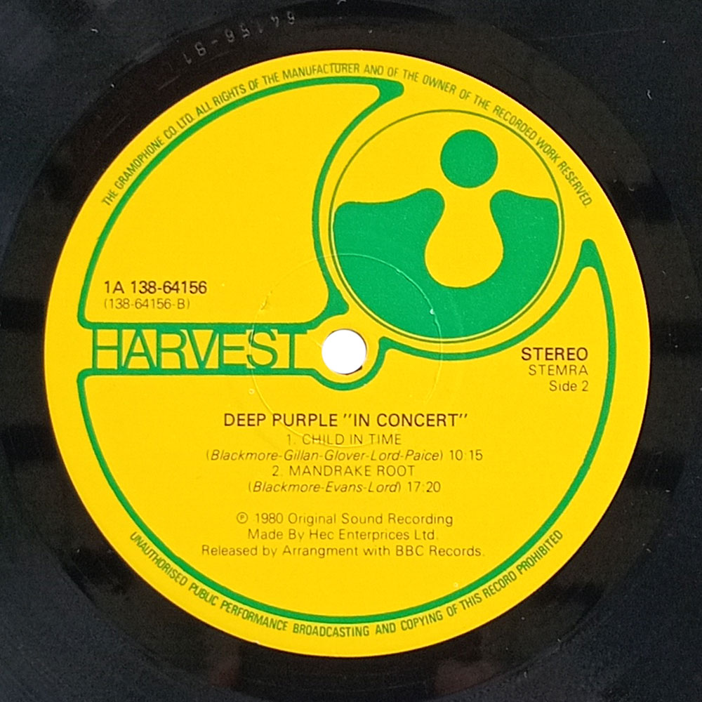 Deep Purple – In Concert (1st press) (2 LP)